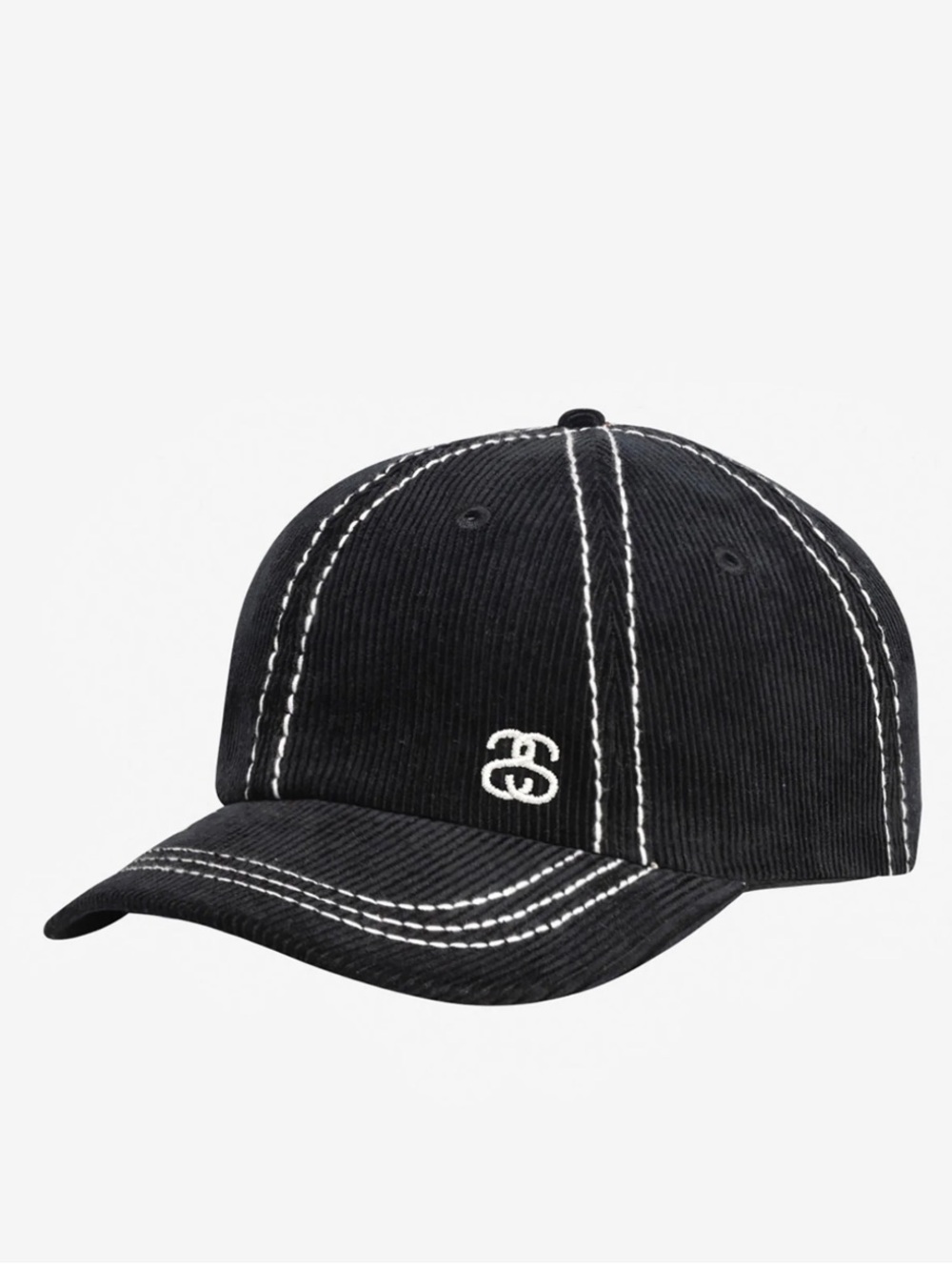 STUSSY vintage low profile SS link Corduroy Contrast Stitching baseball cap hat